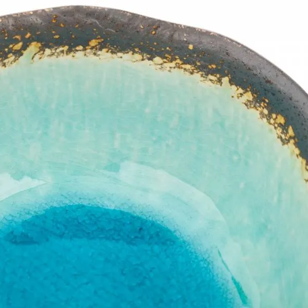 Blue Crackleglaze Ceramic Bowl