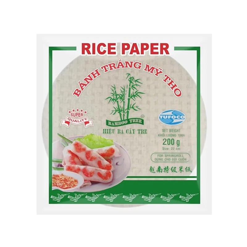 Bamboo Tree Reispapier Sommerrolle Rund 22cm 200g