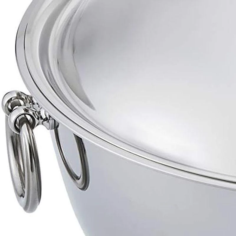 Two Section Shabu Shabu Pot With Lid & Handles 25cm
