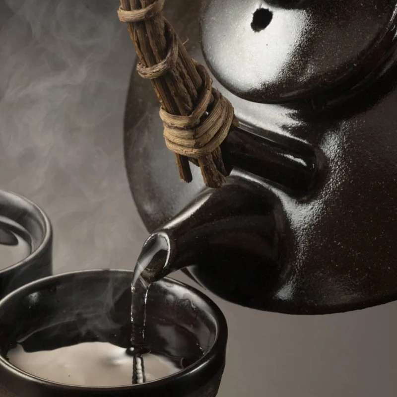 Iwachu Cast Iron Sake Cup With Black Interior Enamel