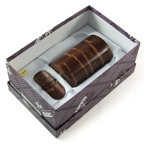 Cherry Wood Tea Caddy with Scoop