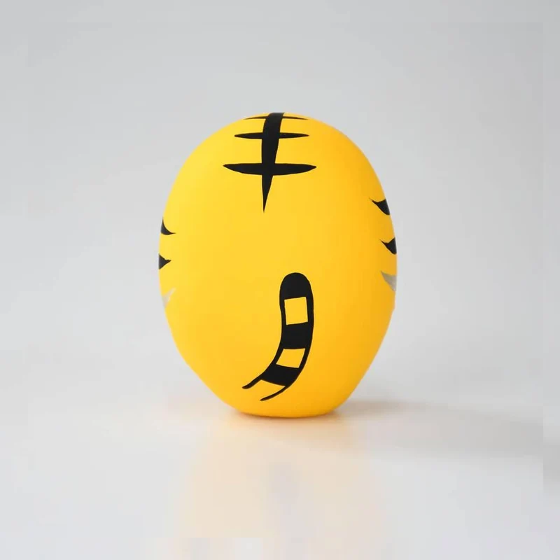 Shirakawa Daruma Yellow Tiger Daruma Doll Cute Tiger Good Luck Charm 8.5cm