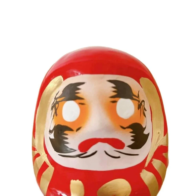 Shirakawa Daruma Doll “Ri” Handmade Good Luck Charm Red Doll 17cm