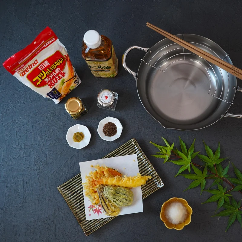J Taste Authentic Tempura Cooking Kit & Tempura Ingredients 7 Pieces