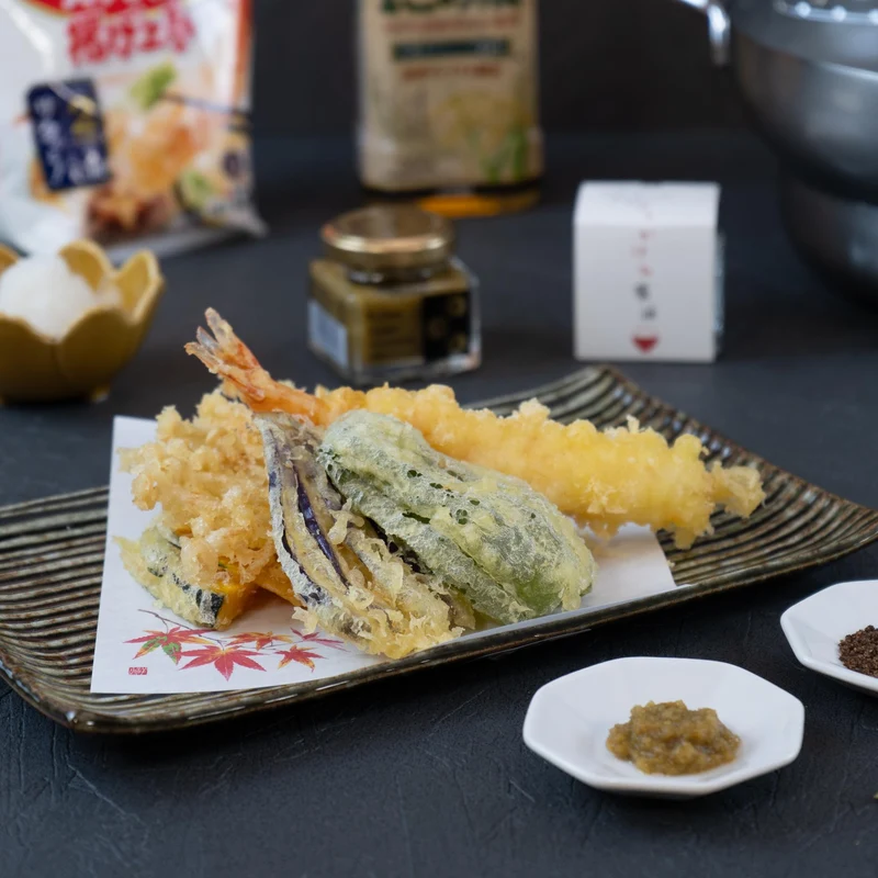 J Taste Authentic Tempura Cooking Kit & Tempura Ingredients 7 Pieces