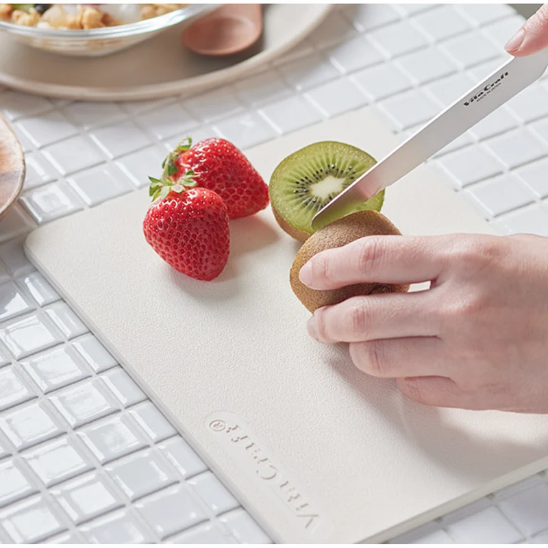 Vita Craft Antibacterial Soft Elastomer Cutting Board Ivory 37cm
