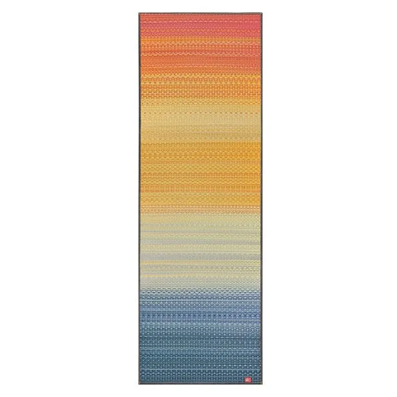 Ikehiko Yoga Mat Igusa Tatami & Kaihara Denim Rainbow Pattern 180cm