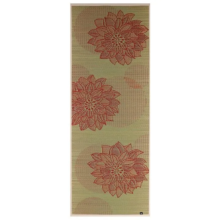 Ikehiko Igusa Tatami Yoga Mat Lotus Flower Pattern 185cm