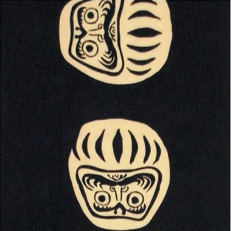 Kenema Tenugui Black Daruma Traditional Hand Dyed Cloth 35 x 90cm