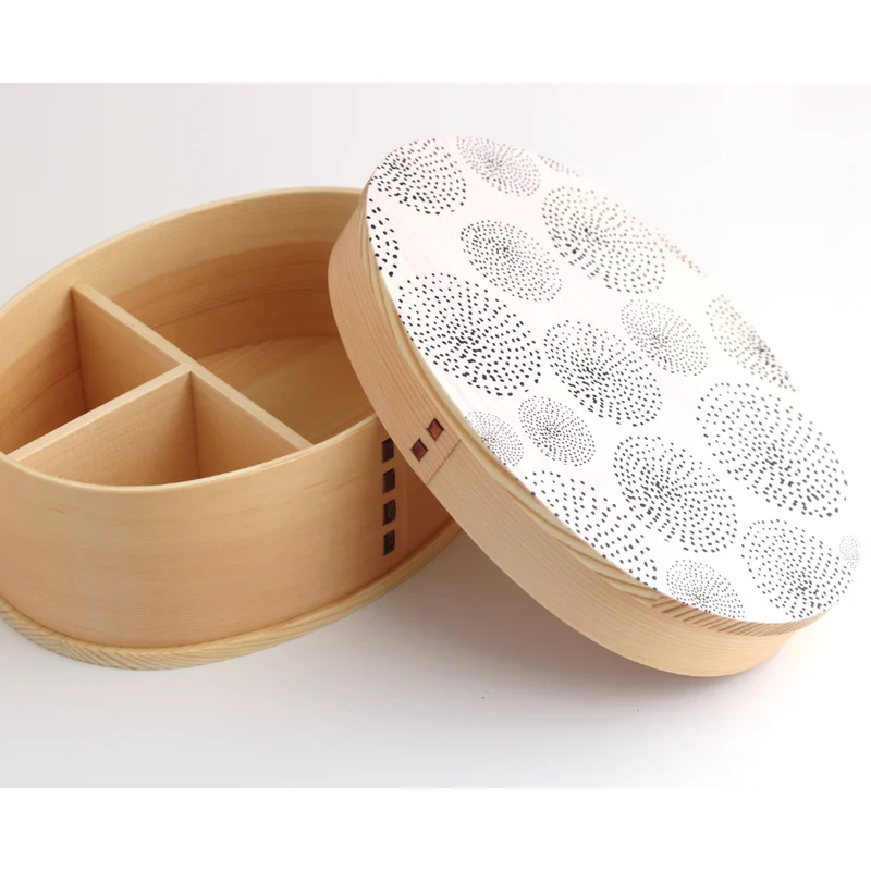 Wakacho Wooden Lacquerware Bento Box Japanese Lunch Box 700ml