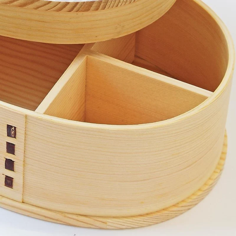 Wakacho Wooden Lacquerware Bento Box Japanese Lunch Box 700ml