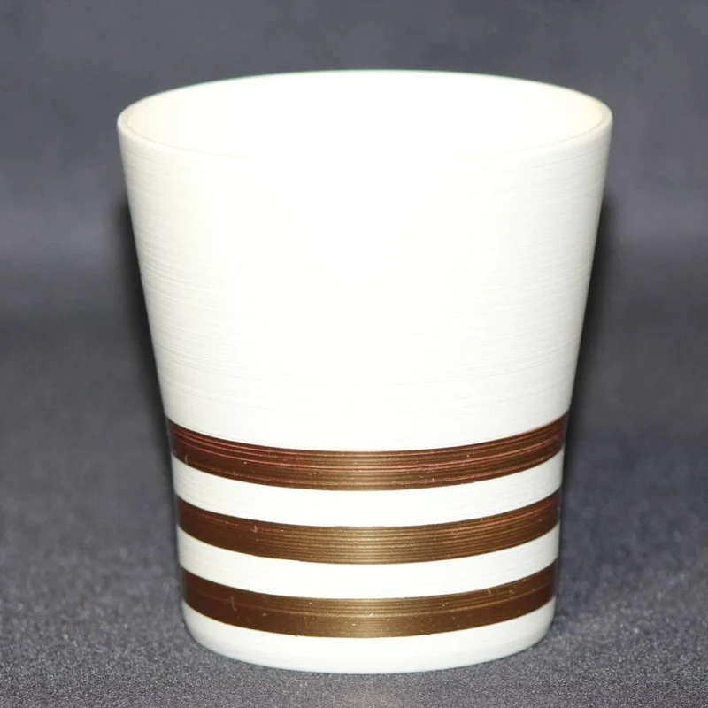Isuke Drinking Cup Brushed Gold Design Resin Tumbler
