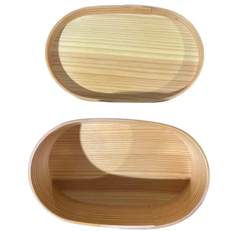 Isuke Wood Bento Box Japanese Lunchbox Asanoha Leaf Pattern