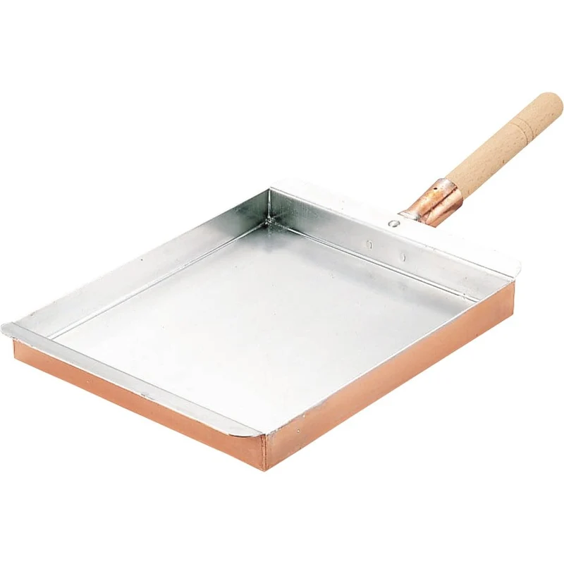 Marushin Copper Tamagoyaki Pan Kansai Type Japanese Omelette Pan 21x25.5cm
