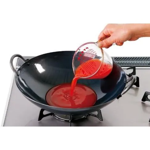 Summit Two-Handled Iron Wok Round Bottom High-Heat Cooking