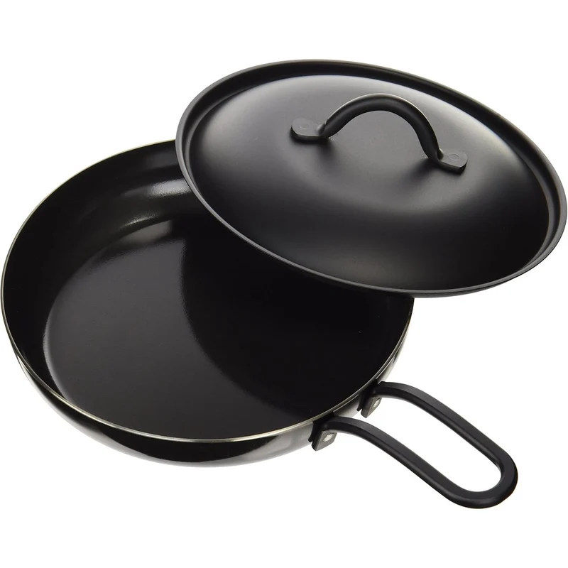 Summit Mini Fry Pan Small Cast Iron Frying Pan With Lid 16cm