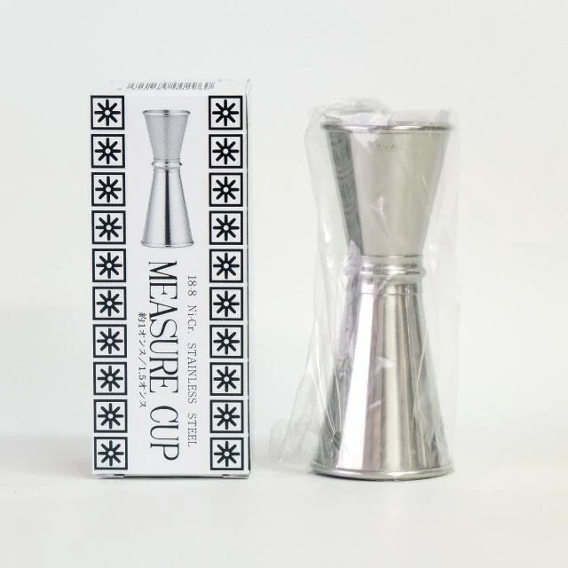 Yukiwa Japanese Jigger Bar Measuring Cup With Scale 28ml/43ml (1oz/1.5oz)