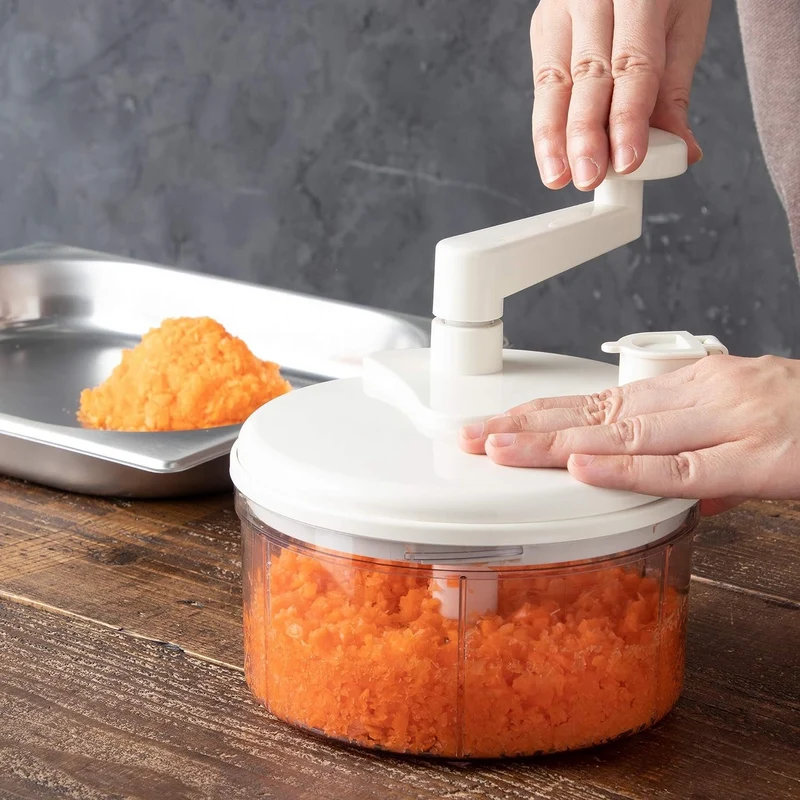 Shimomura Manual Food Chopper Spinning Vegetable Mincer