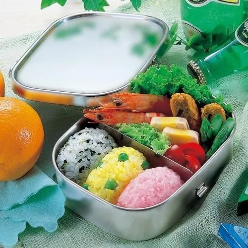Kobo Aizawa Large Square Lunch Box Stainless Steel Bento Box 1000ml