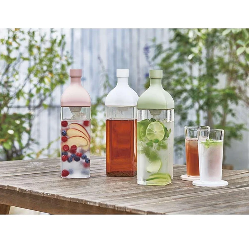 Hario Ka-Ku Bottle Cold Brew Tea Bottle With Filter 1200ml