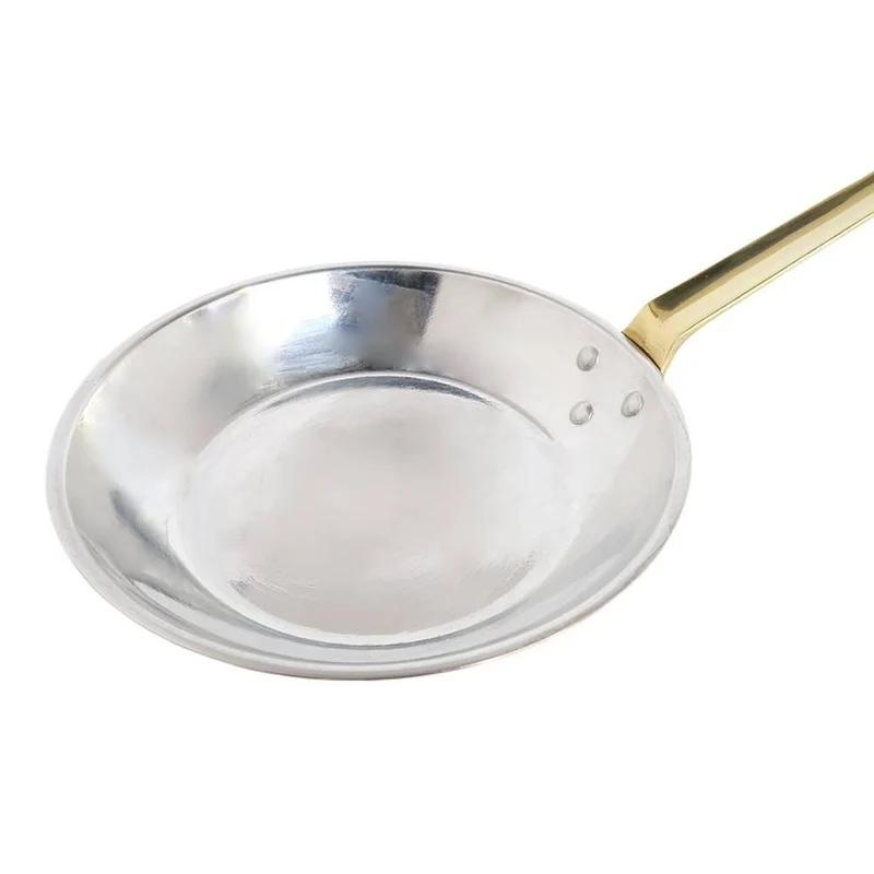 Premium Copper Frying Pan Tin-Lined Professional Cookware 24cm