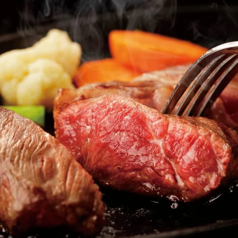 Cast Iron Steak Plate Cow-Shaped Sizzling Plate 21cm