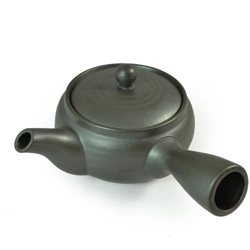 Japanese Teapot with Dark Grey Glaze