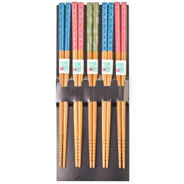 Kyoto Japanese Wooden Chopsticks - 5 Set