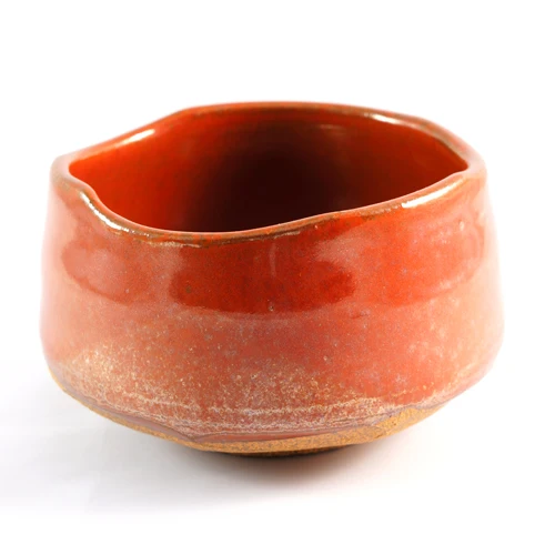 Matcha Chawan Tea Bowl - Red Glaze