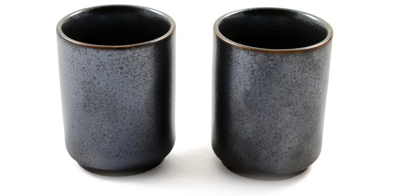 Matt Silver Glazed Japanese Sake Set