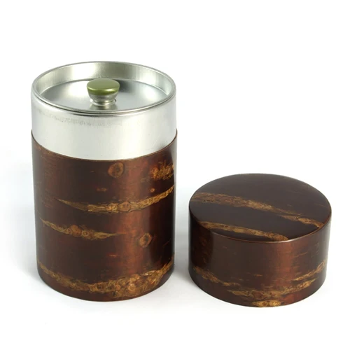 Polished Cherry Bark Tea Caddy