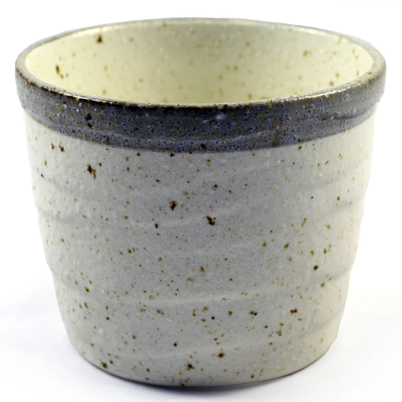 Soba & Tsukemen Japanese Beige Glazed Ceramic Noodle Cup