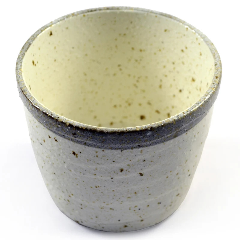 Soba & Tsukemen Japanese Beige Glazed Ceramic Noodle Cup