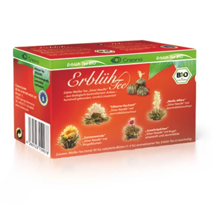 ErblühTee Teebox Weißer Tee BIO 4er-Pack