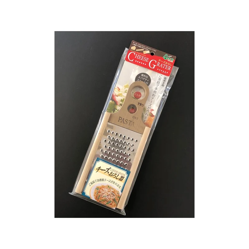 Oyanagi Wooden Handled Coarse Powder Cheese Grater With Pasta Measurer