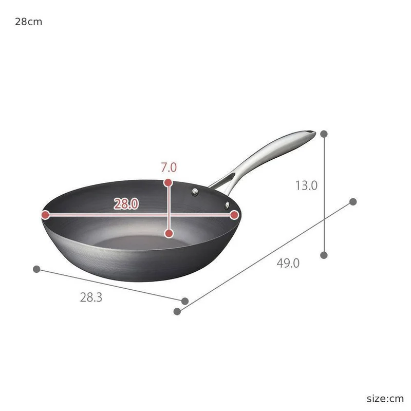 Vita Craft Super Iron Flat-Bottomed Wok With Handle