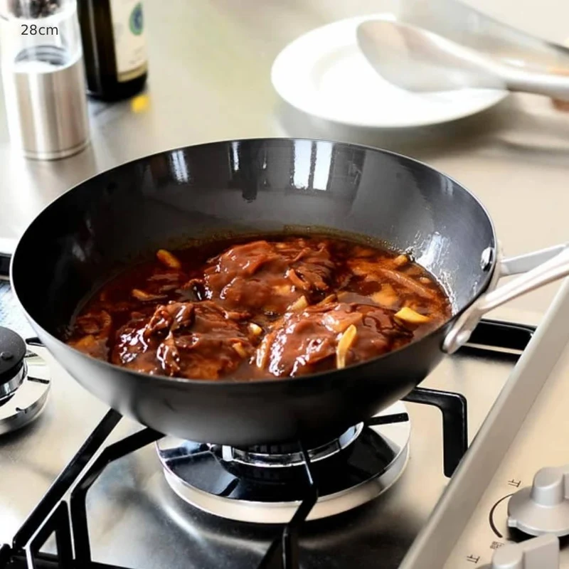 Vita Craft Super Iron Flat-Bottomed Wok With Handle