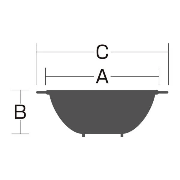 Minex Two-Handle Stainless Steel Fine Mesh Colander With Legs