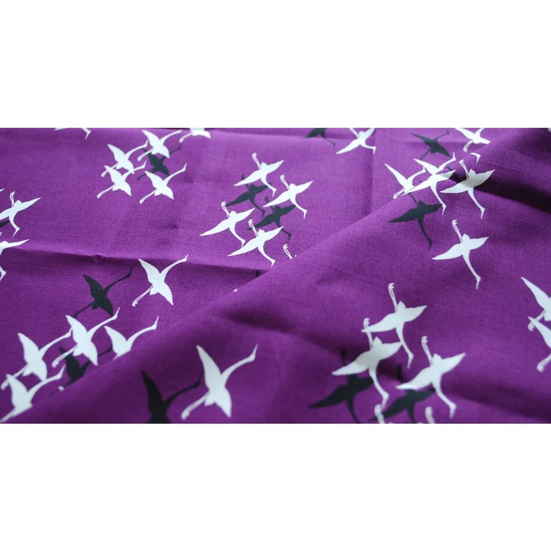 Seiran Furoshiki Flying Cranes Cotton Wrapping Cloth