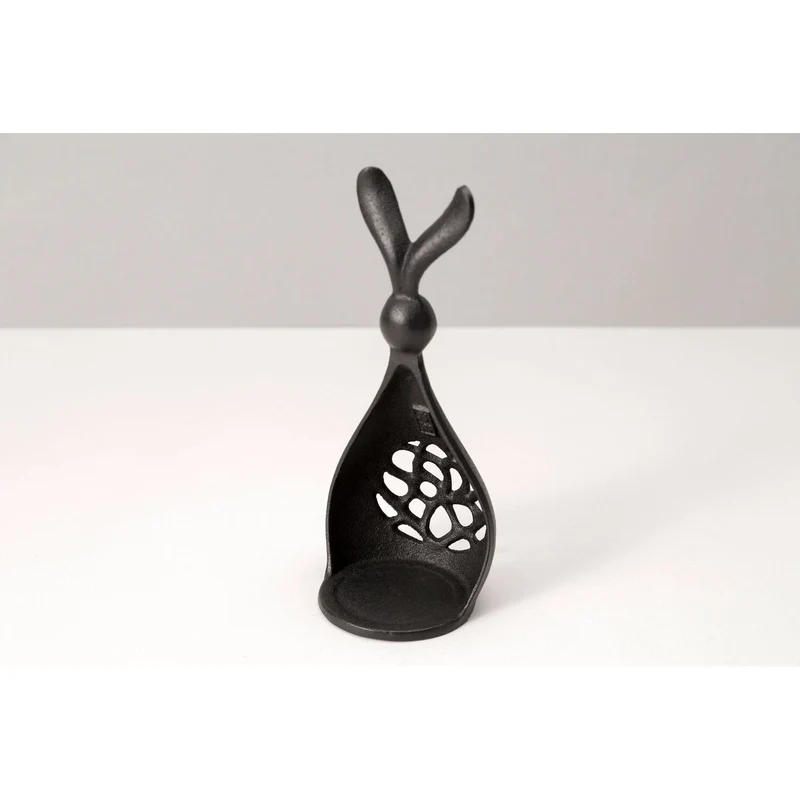 Iwachu Japanese Cast Iron Tealight Candle Holder Rabbit Design