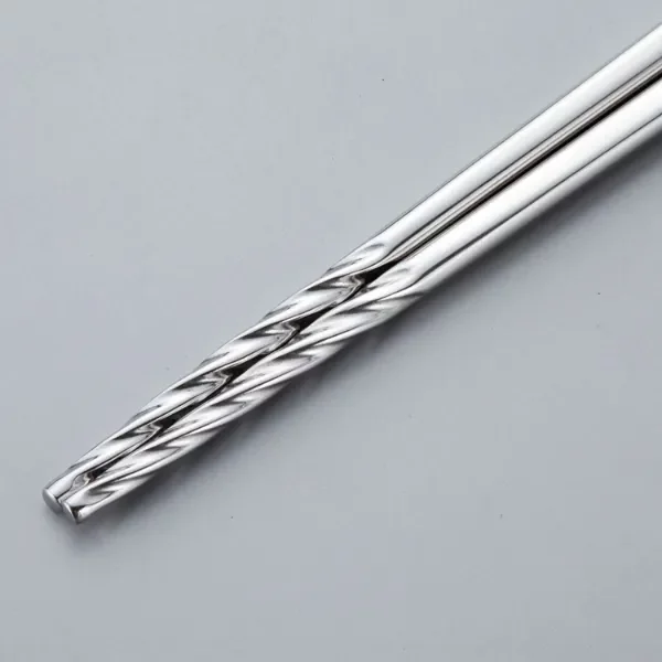 Todai Tornado Metal Chopsticks Twist Non-Slip Tips 235mm