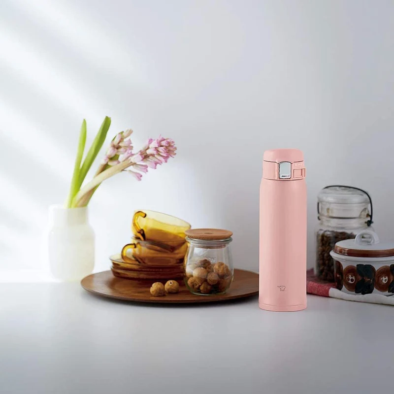 Zojirushi Stainless Steel Mug Vacuum Flask Pink 480ml