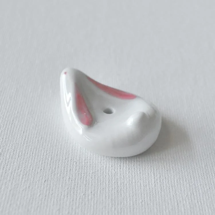 Kousaido Ceramic Incense Burner Rabbit-Shaped Incense Holder & Plate