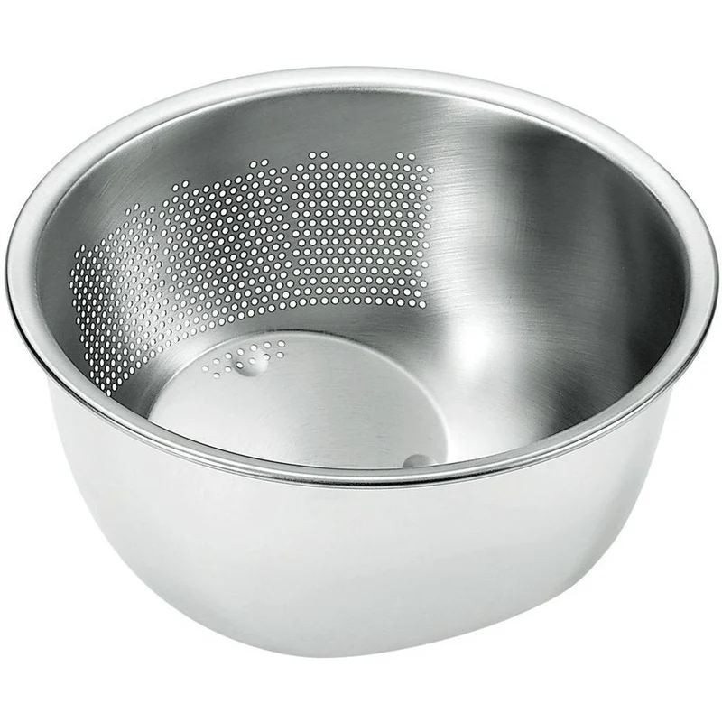 Maruefu Stainless Steel 3-Way Rice Washing Bowl With Strainer