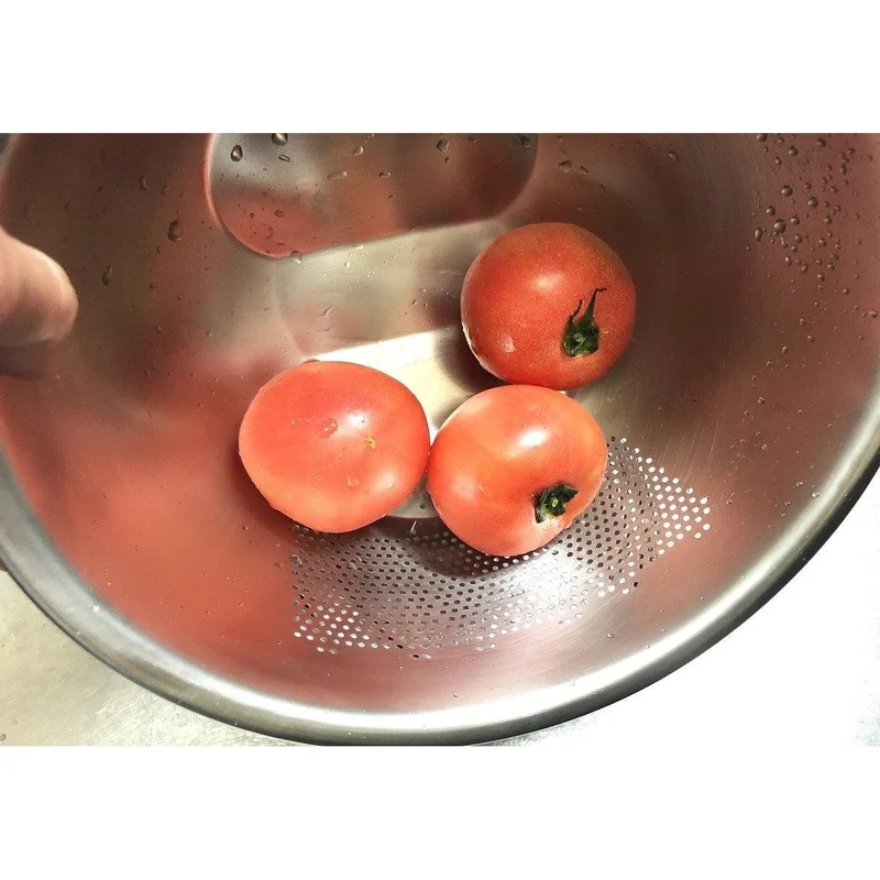 Maruefu Stainless Steel 3-Way Rice Washing Bowl With Strainer