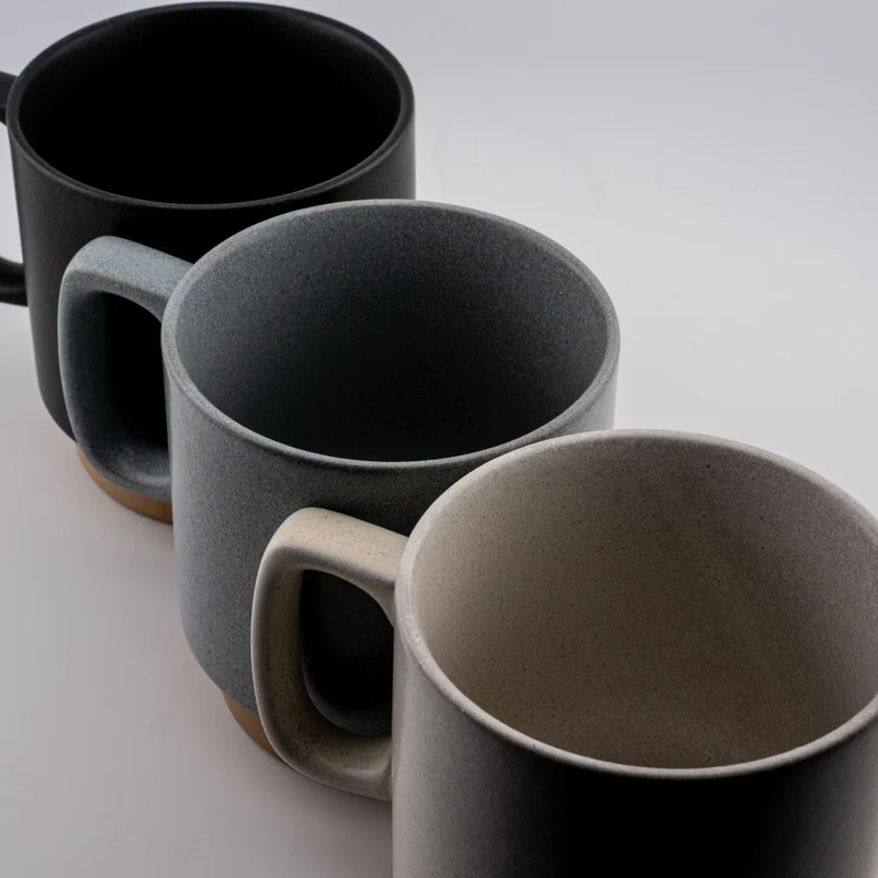 Cocochi Mug Stackable Ceramic Coffee Cup Space-Saving Matte Finish 320ml