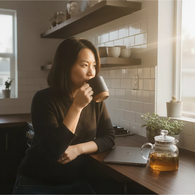 Cocochi Mug Stackable Ceramic Coffee Cup Space-Saving Matte Finish 320ml
