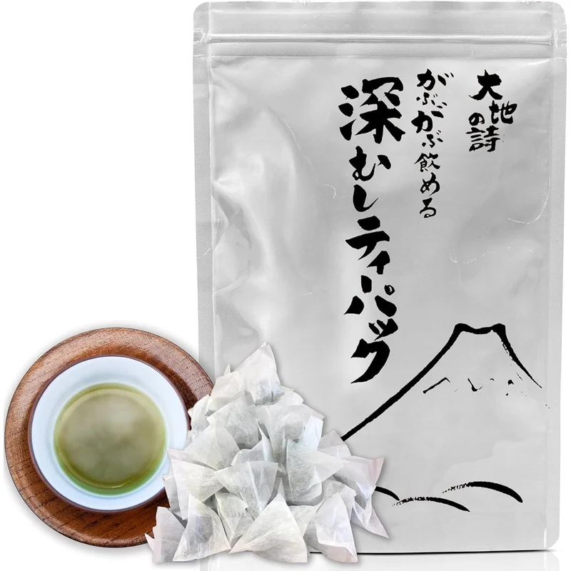 Deep Steamed Green Tea Fukamushicha Mellow Japanese Tea 100 Tea Bags