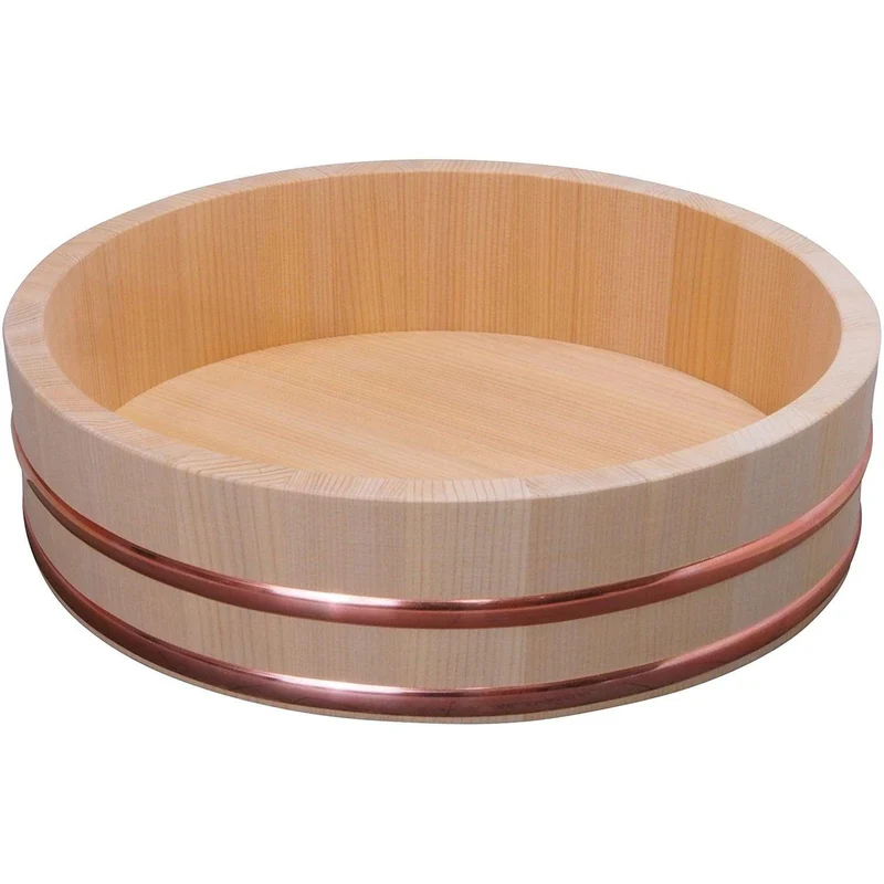 Umezawa Sawara Cypress Hangiri (Wooden Sushi Oke Bowl) 36cm