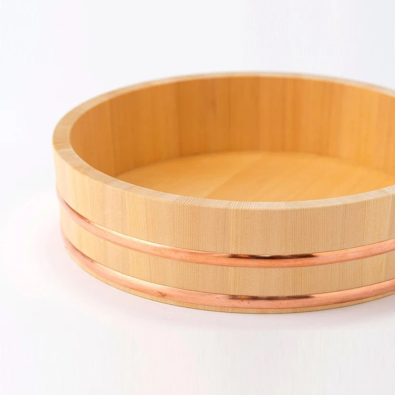 Umezawa Sawara Cypress Hangiri (Wooden Sushi Oke Bowl) 36cm